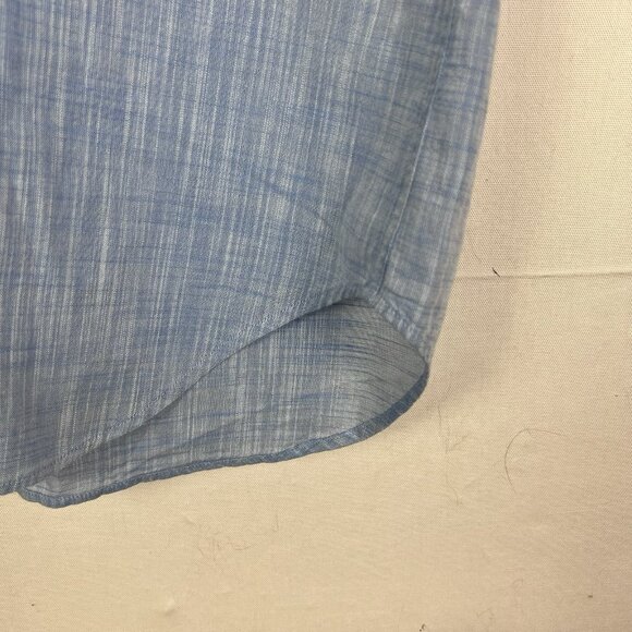 TailorBryd 100% Cotton Short Sleeve Button Down Shirt Blue Men’s XL - Picture 4 of 11